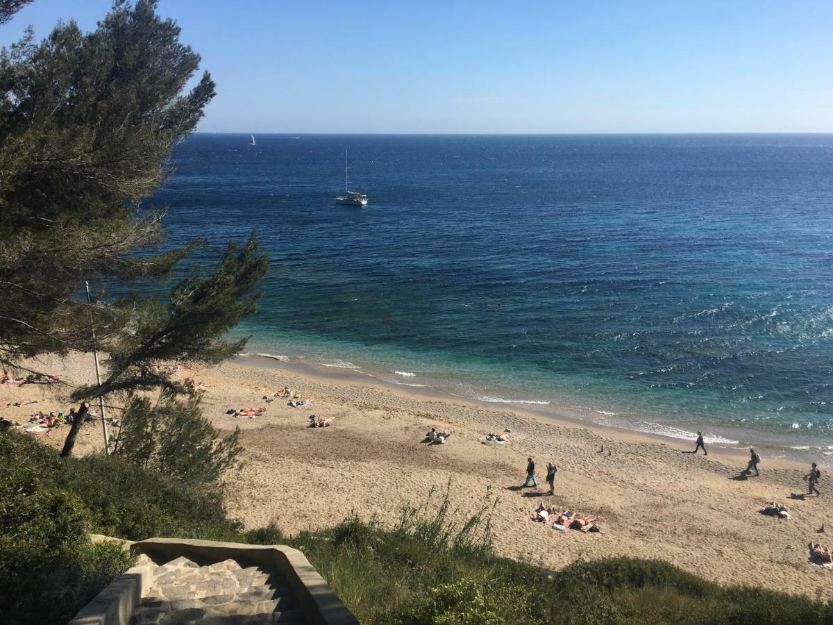 **** Beau T2 De 40 M2, Jardin De 70M2, Au Calme, A 50 Metres De La Plage Le Pradet Kültér fotó
