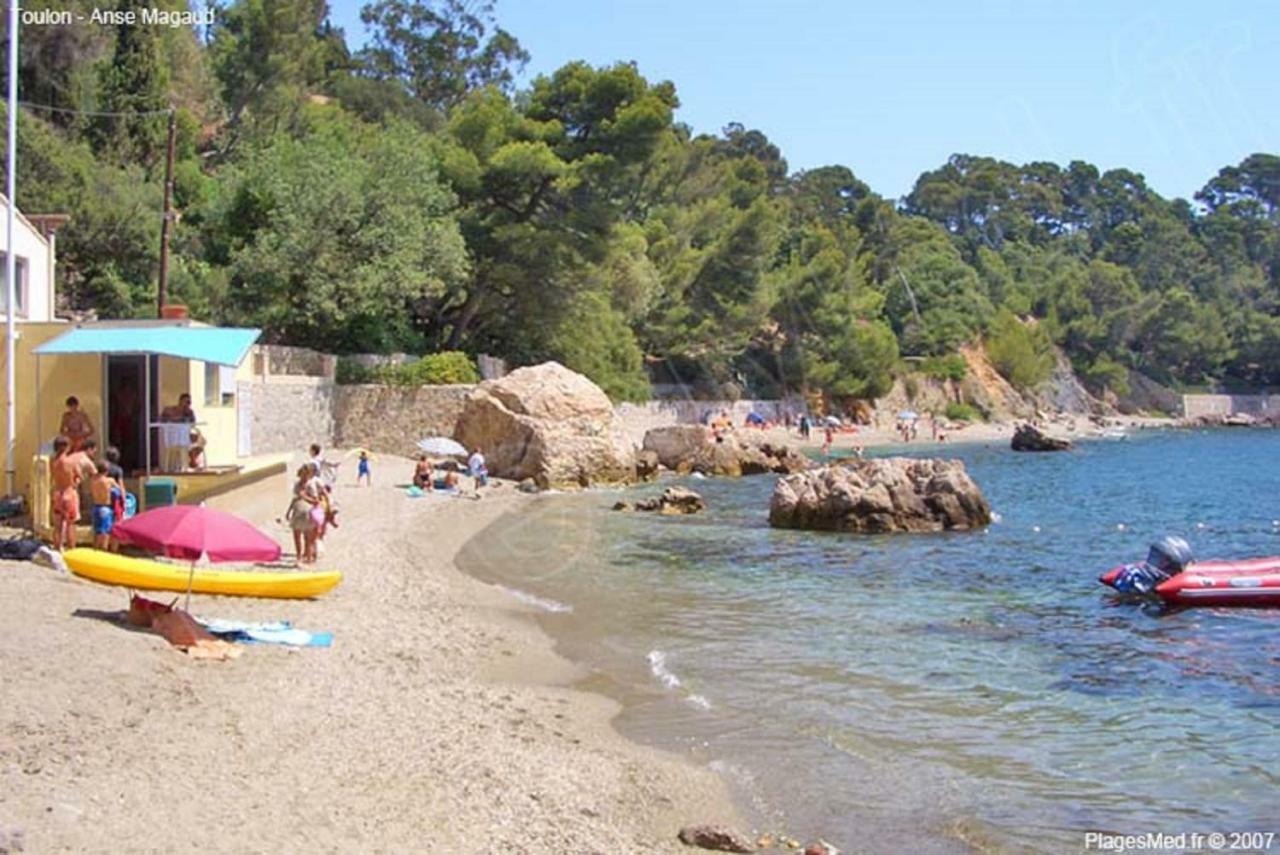 **** Beau T2 De 40 M2, Jardin De 70M2, Au Calme, A 50 Metres De La Plage Le Pradet Kültér fotó